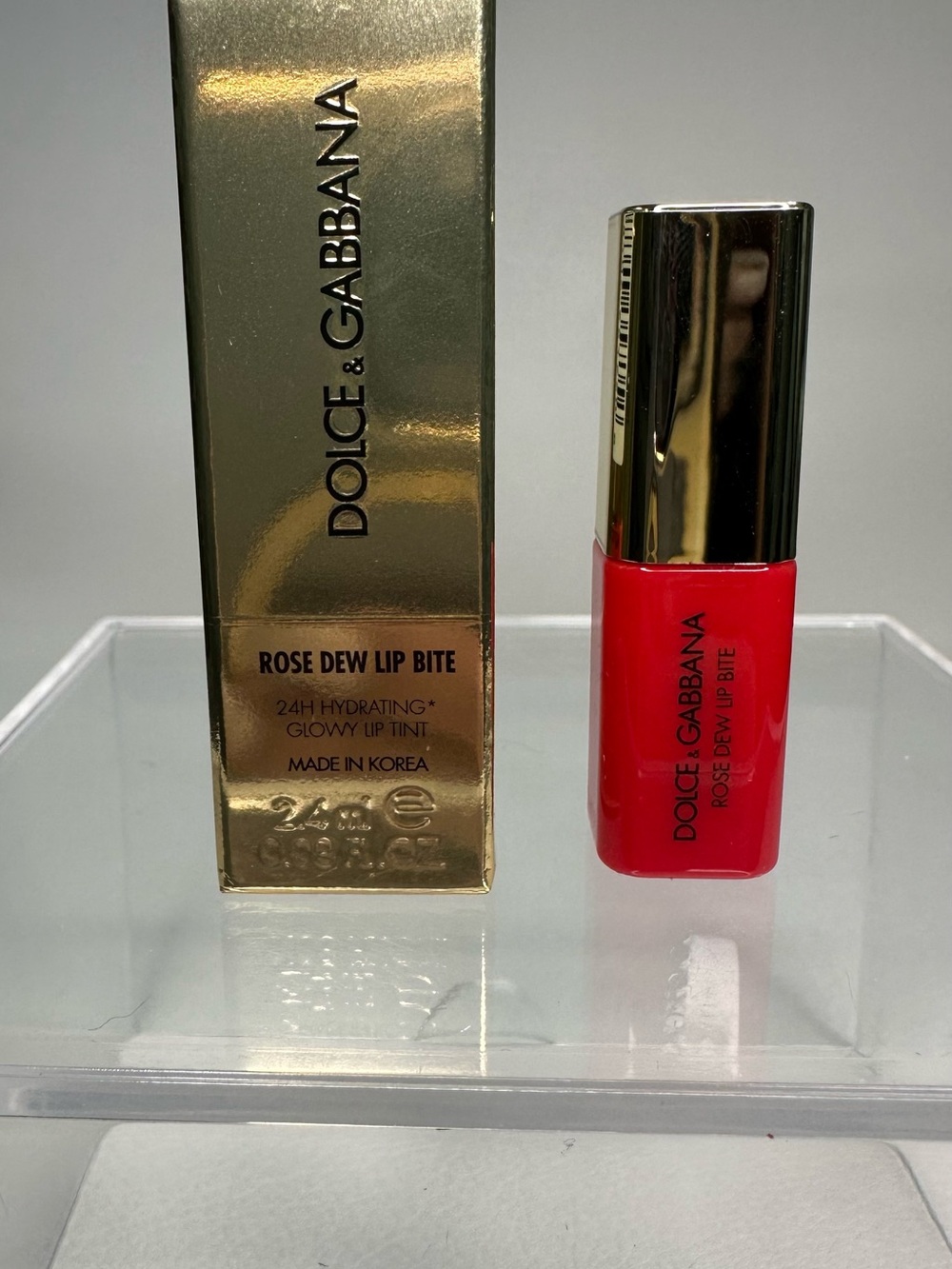 Dolce & Gabbana Rose Dew Lip Bite Lip Tint - Red with Gold Cap